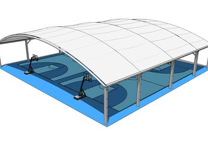 КЕЙС: Изготовление и поставка металлоконструкций для навеса над спортивной площадкой